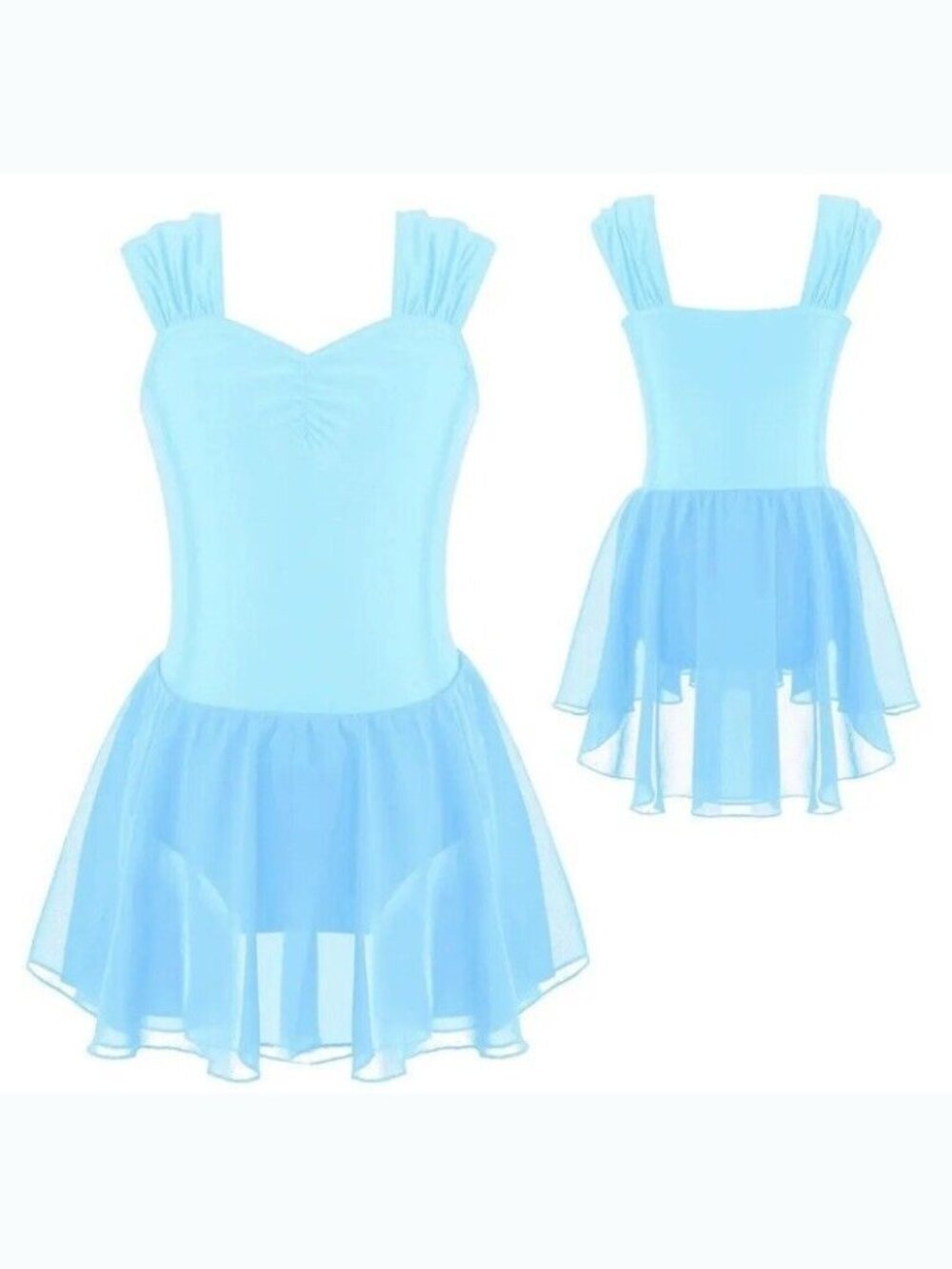 Girls Ball Tutu Leotard Dance Dress Ballerina Sleeveless Gymnastics Outfit 8 M